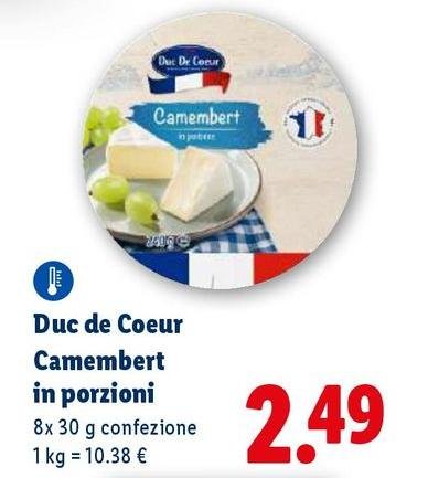 Duc De Coeur - Camembert In Porzioni
