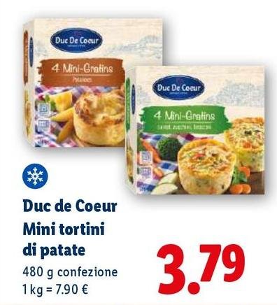 Duc De Coeur - Mini Tortini Di Patate