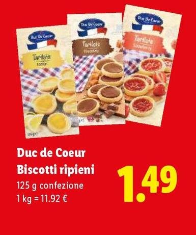 Duc de coeur - Biscotti Ripieni