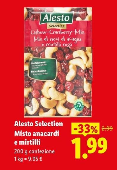 Alesto - Selection Misto Anacardi E Mirtilli