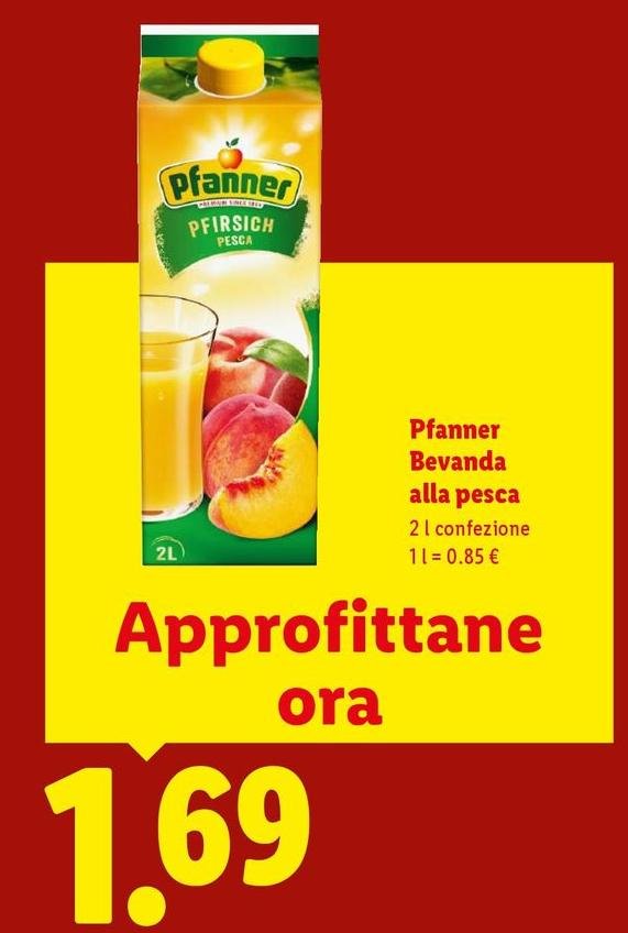 Pfanner - Bevanda Alla Pesca