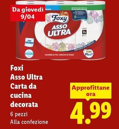 Foxy - Asso Ultra Carta Da Cucina Decorata