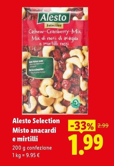 Alesto - Misto Anacardi E Mirtilli