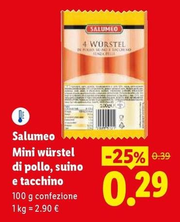 Salumeo - Mini Würstel Di Pollo, Suino E Tacchino