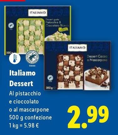 Italiamo - Al Pistacchio E Cioccolato O Al Mascarpone