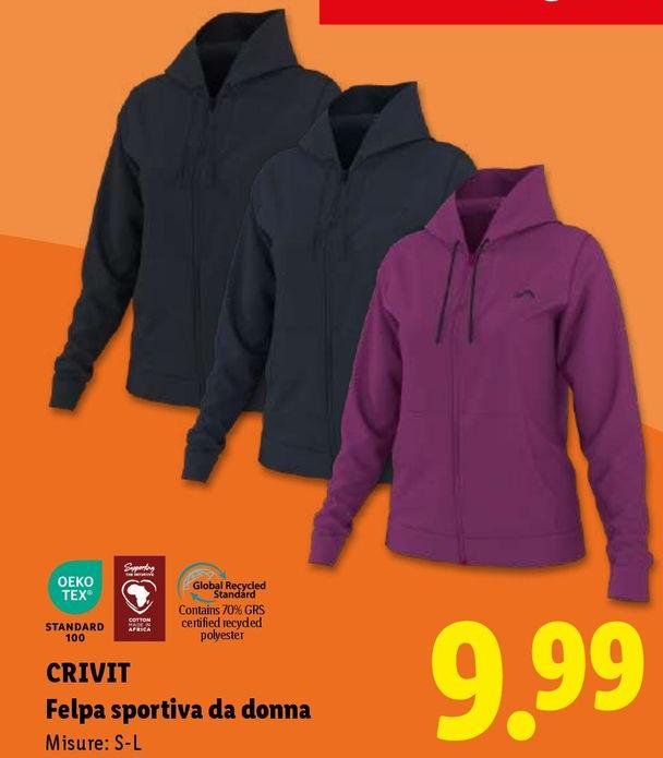 Oeko Tex - Felpa Sportiva Da Donna