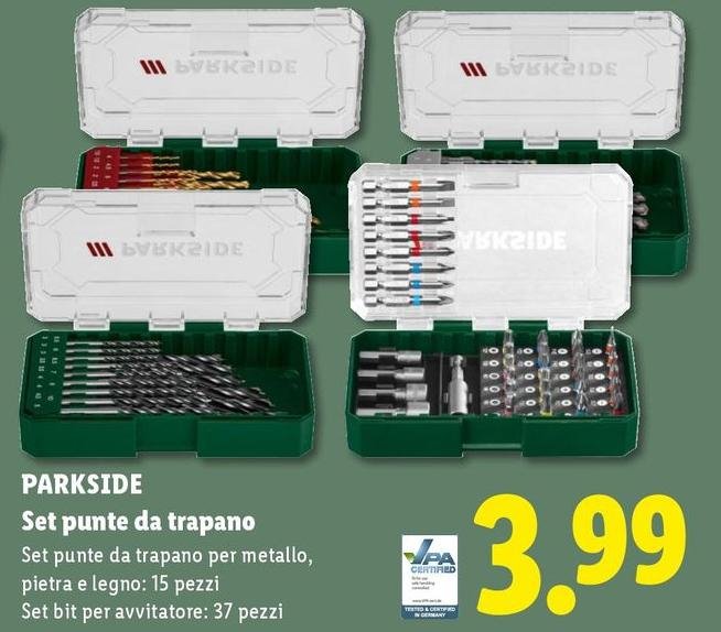 Parkside - Set Punte Da Trapano
