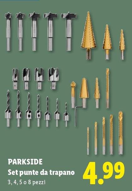 Parkside - Set Punte Da Trapano