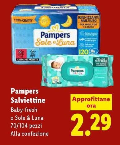 Pampers - Salviettine Baby-fresh O Sole & Luna