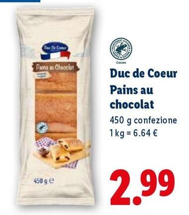 Duc de coeur - Pacins Au Chocolat
