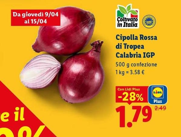 Cipolla Rossa Di Tropea Calabria IGP