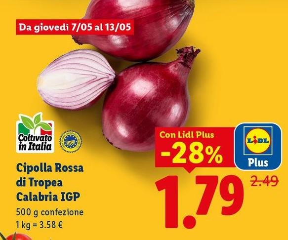 Cipolla Rossa Di Tropea Calabria IGP