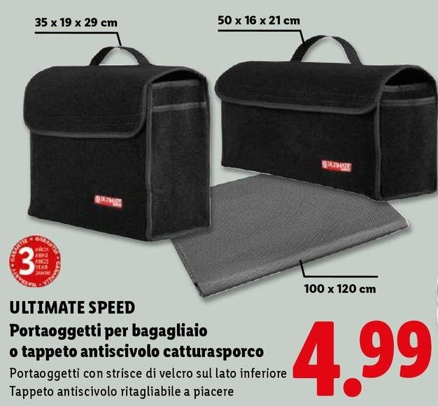 Ultimate Speed - Portaoggetti Per Bagagliaio O Tappeto Antiscivolo Catturasporco