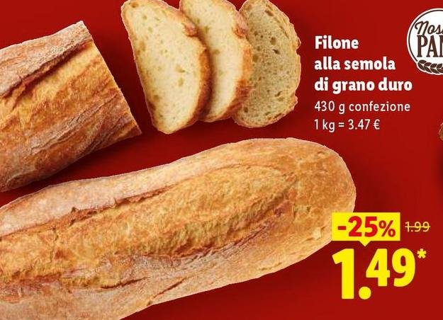 Filone Alla Semola Di Grano Duro