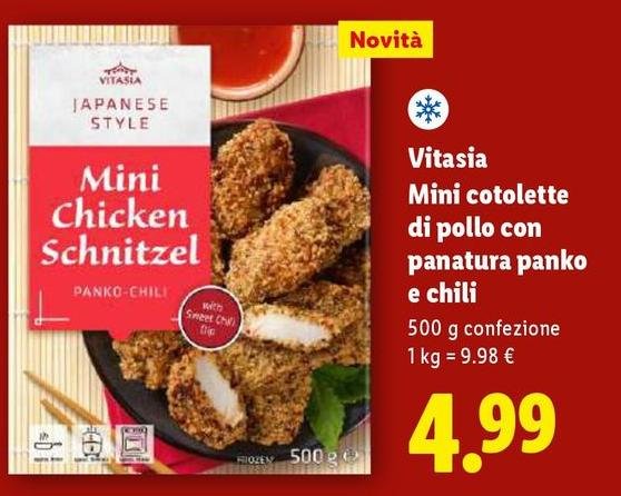 Vitasia - Mini Cotolette Di Pollo Con Panatura Panko E Chili