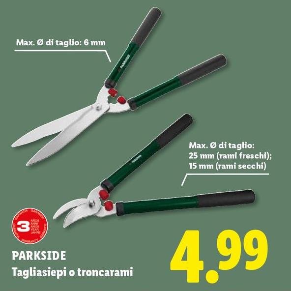 Parkside - Tagliasiepi O Troncarami