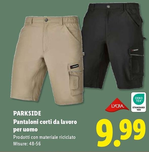 Parkside - Pantaloni Corti Da Lavoro Per Uomo