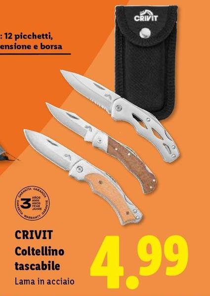 Crivit - Coltellino Tascabile