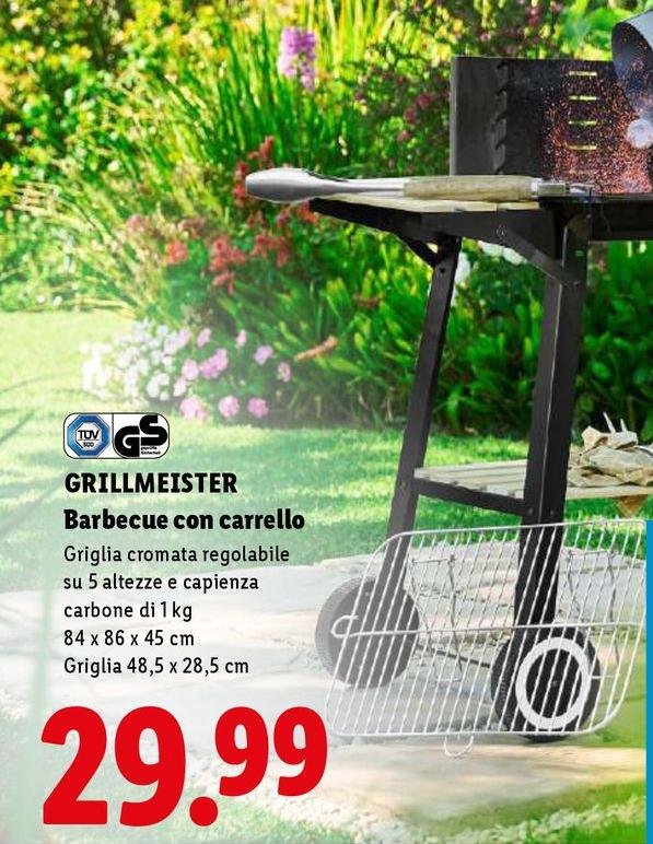 Grillmeister - Barbecue Con Carrello