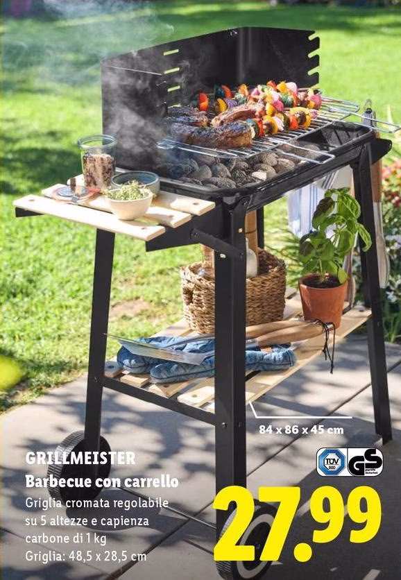 Grillmeister - Barbecue Con Carrello
