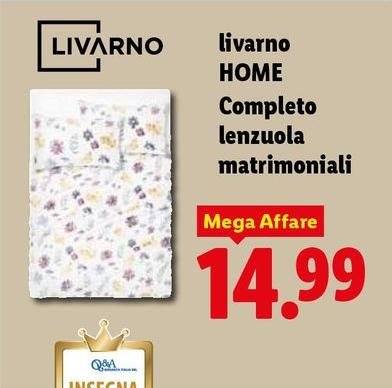 Livarno Home - Completo Lenzuola Matrimoniali