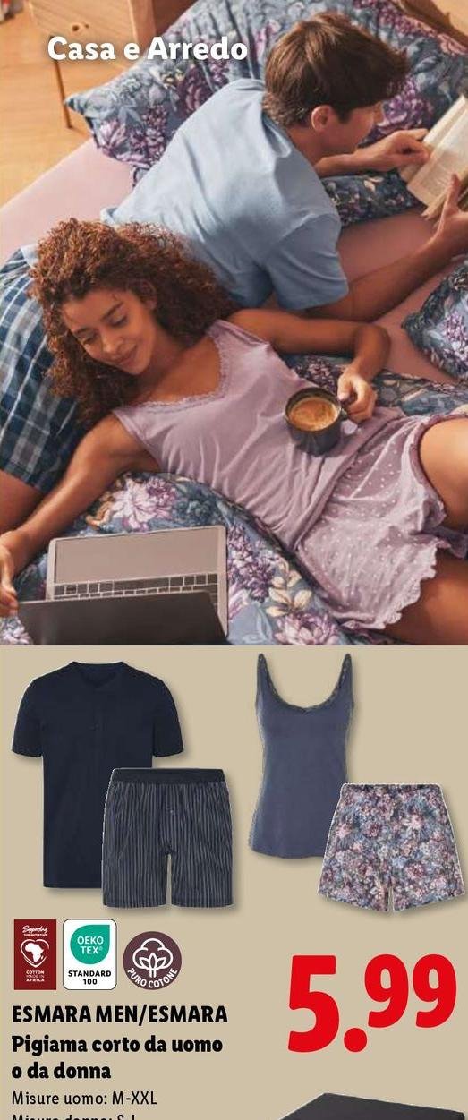 Esmara Men/Esmara - Pigiama Corto Da Uomo O Da Donna