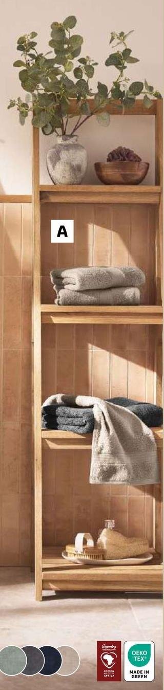 Livarno - Asciugamano 50x100 Cm, 2 Pezzi