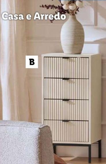 Livarno - Mobiletto Con 4 Cassetti