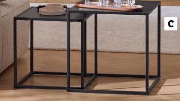 Livarno - Set Tavolini, 2 Pezzi