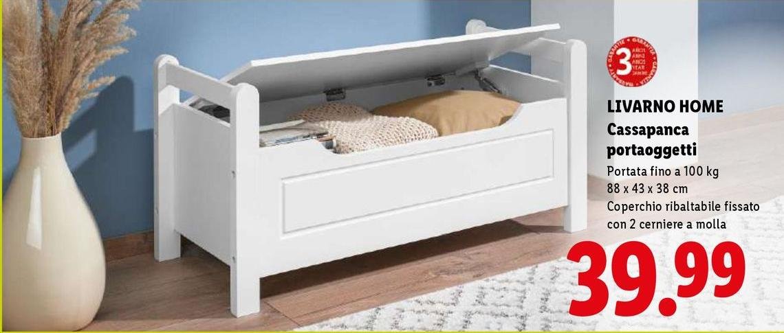 Livarno Home - Cassapanca Portaoggetti