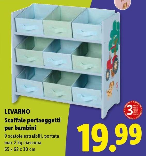 Livarno - Scaffale Portaoggetti Per Bambini