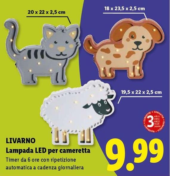 Livarno - Lampada LED Per Cameretta