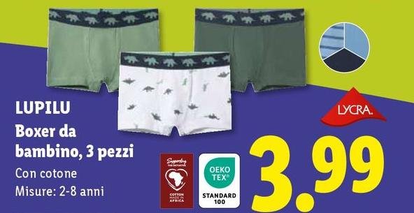 Lupilu - Boxer Da Bambino, 3 Pezzi