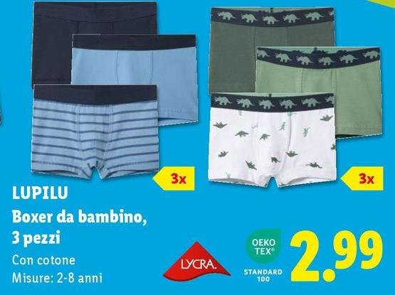 Lupilu - Boxer Da Bambino, 3 Pezzi