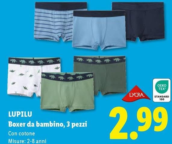 Lupilu - Boxer Da Bambino, 3 Pezzi