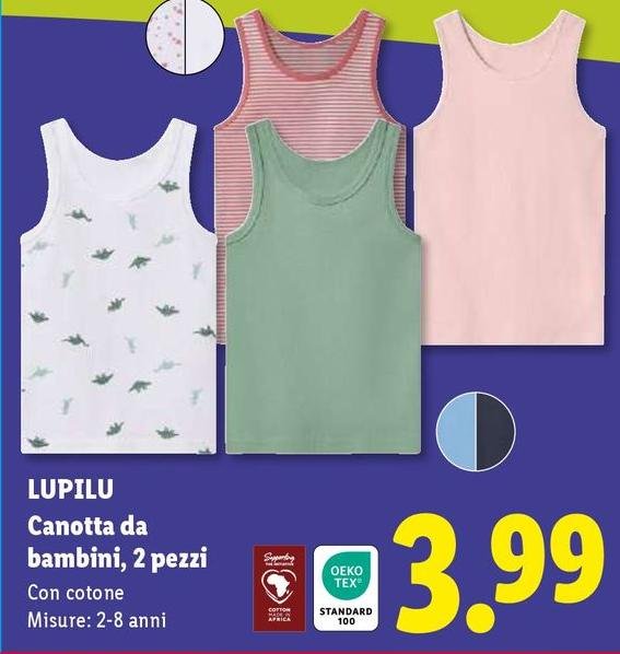 Lupilu - Canotta Da Bambini, 2 Pezzi