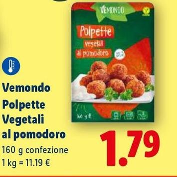 Vemondo - Polpette Vegetali Al Pomodoro