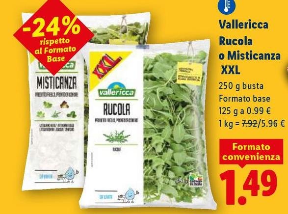 Vallericca - Rucola O Misticanza Xxl