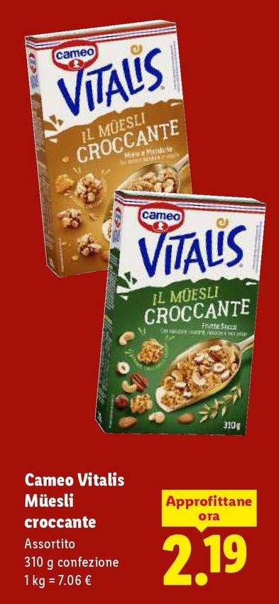 Cameo - Vitalis Muesli Croccante
