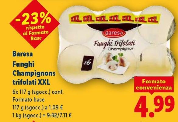 Baresa - Funghi Champignons Trifolati Xxl