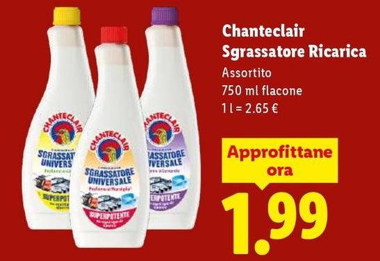 Chanteclair - Sgrassatore Ricarica
