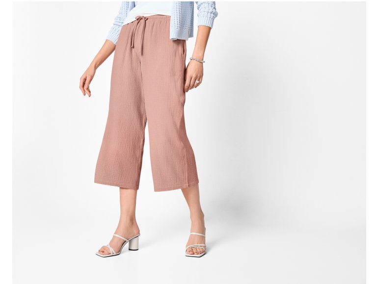 Pantaloni in mussola da donna
