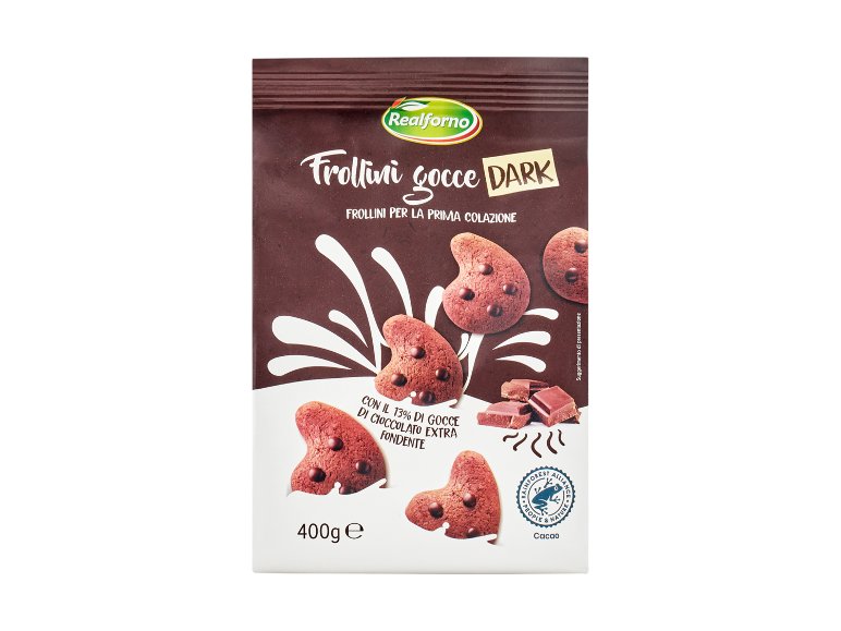 Biscotti con gocce di cioccolato extrafondente