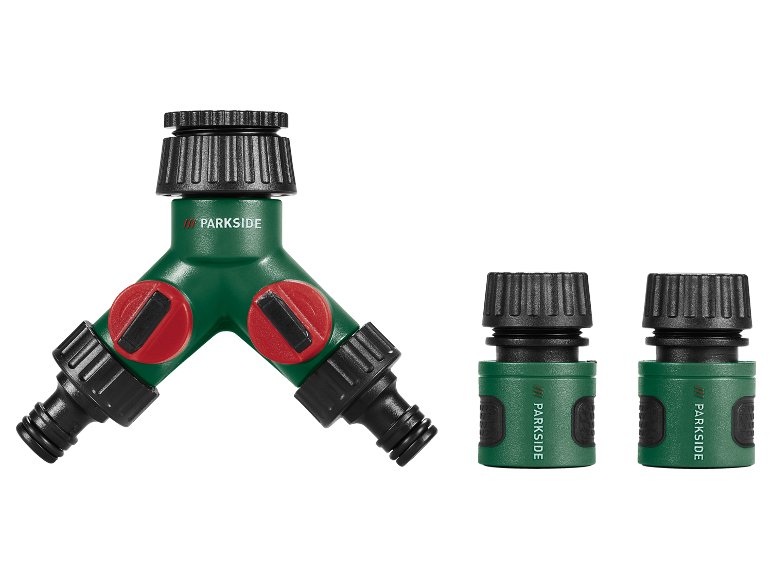 Connettori, set pistola o set doccetta con connettori per irrigazione, 3 o 4 pezzi