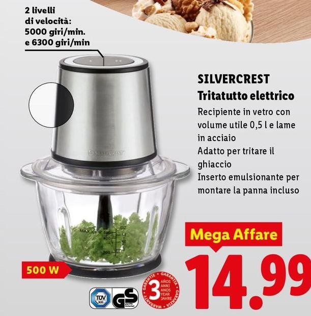 Silvercrest - Tritatutto Elettrico