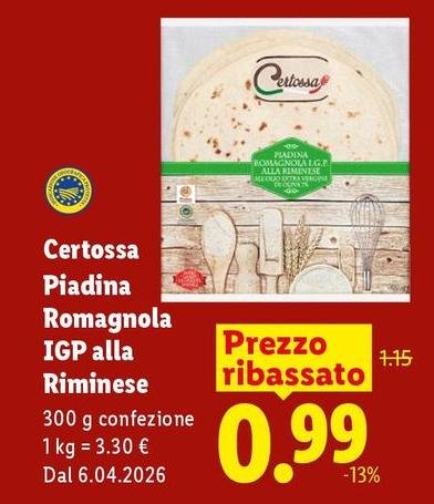 Certossa - Piadina Romagnola IGP Alla Riminese