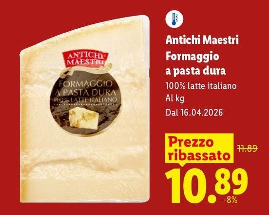 Antichi Maestri - Formaggio A Pasta Dura