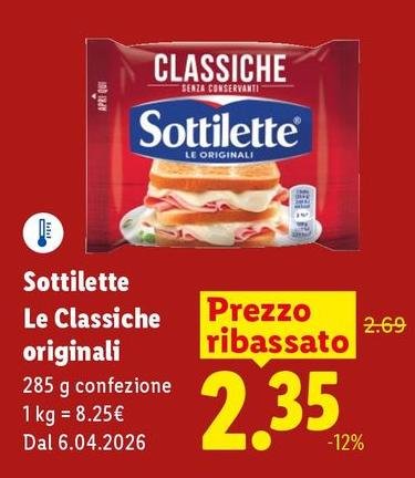 Sottilette - Le Classiche Originali