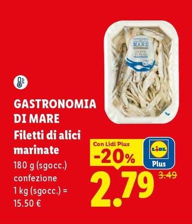 Gastronomia Di Mare - Filetti Di Alici Marinate