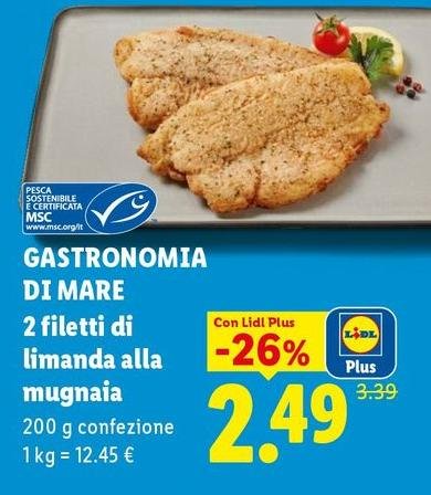 Gastronomia Di Mare 2 Filetti Di Limanda Alla Mugnaia